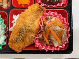 *鉄火味噌の日*豚の生姜焼きとイワシ大葉フライ
