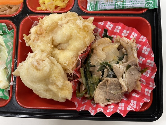 とり天とニラ豚