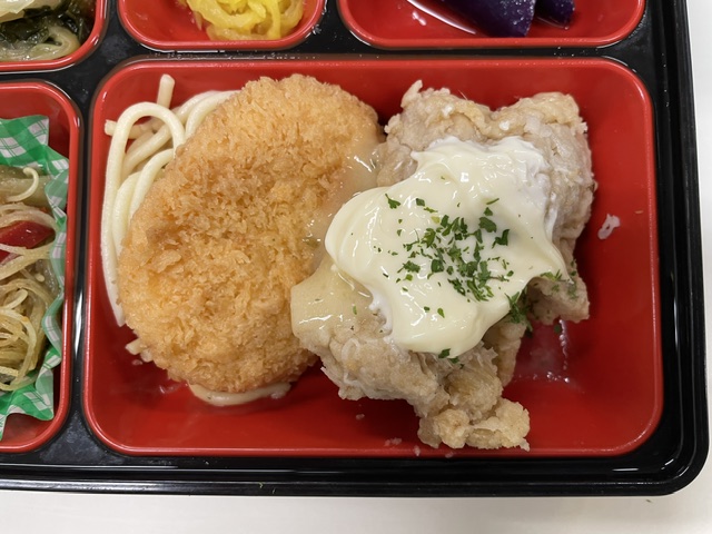 夏のレモンタルタル弁当