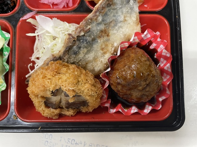 さばの竜田揚げと椎茸エビ詰めフライ